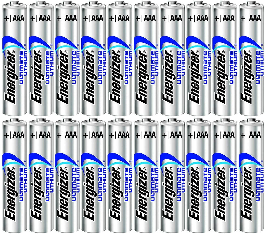 Energizer Ultimate Lithium AAA Batteries, 20 Pack Bulk
