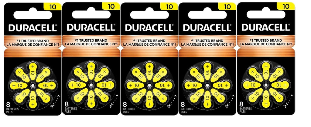 Duracell Activair Mercury Free Hearing Aid Batteries Size 10 (8-160) Exp-2029