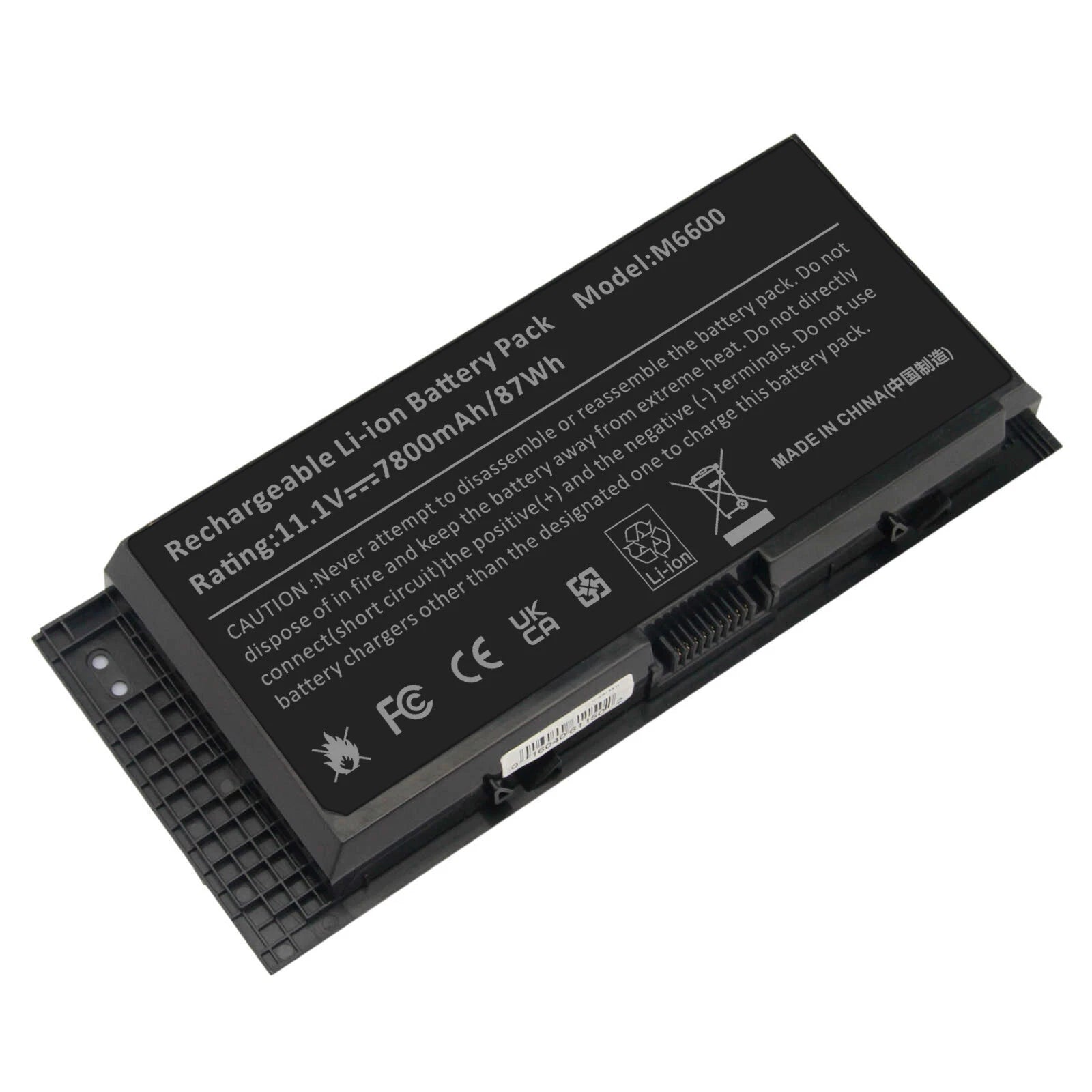 87Wh Battery FV993 for Dell Precision M6600 M4800 M4600 M6800 FJJ4W 312-1176