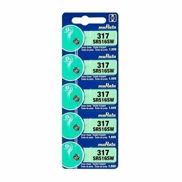 1 Sony 317 SR516SW SP317 V317 D317 616 Silver Oxide Watch Battery Made in Japan