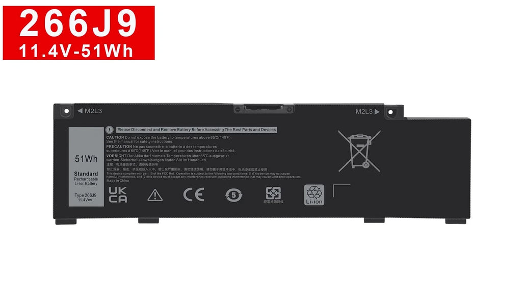 266J9 Battery For Dell Inspiron 14 5490 G3 15 3590 3500 G5 15 5500 5505 P89F