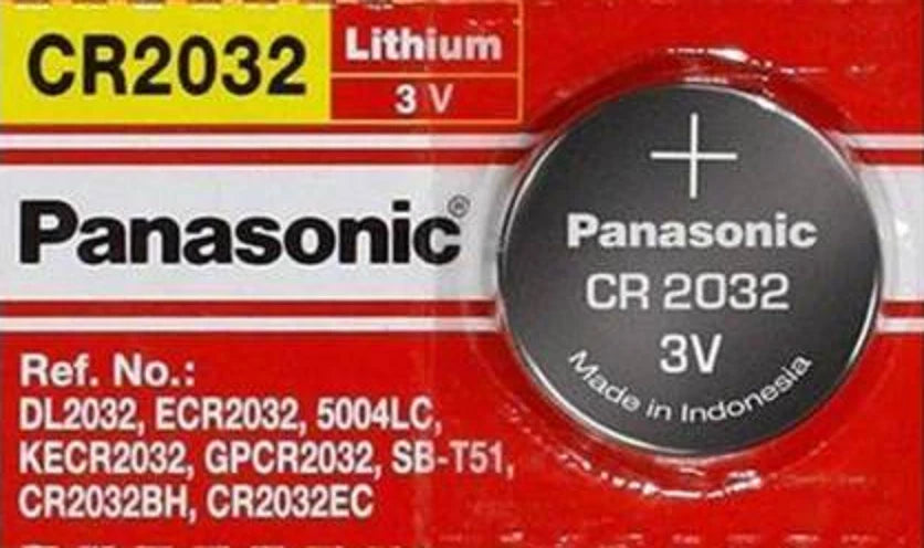 5 x SUPER FRESH Panasonic ECR2032 CR2032 Lithium Battery 3V Coin Cell Exp. 2030