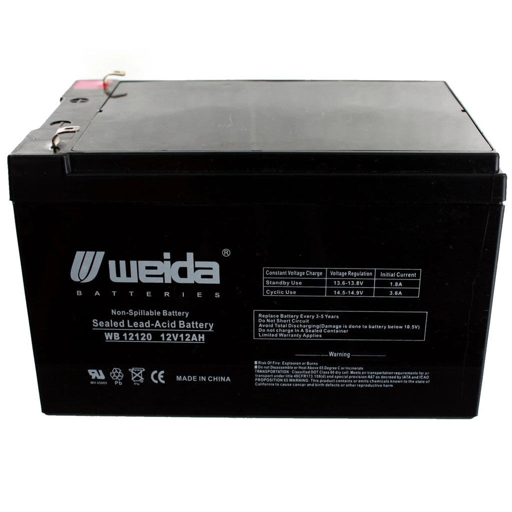 NEW 12V 12Ah SLA Battery WB12120F1 For UB12120, D5744, WKA12-12F2