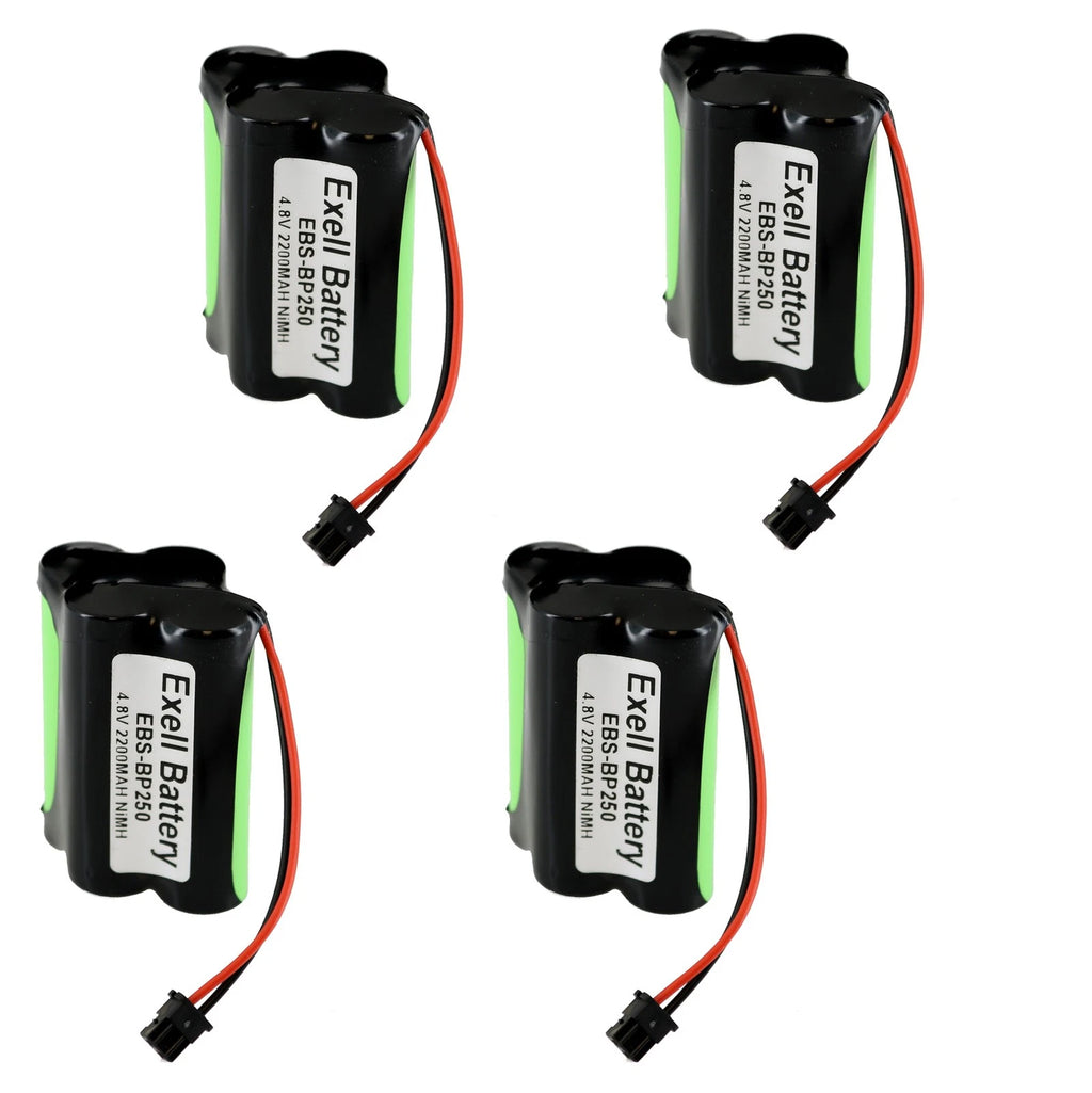 4x Scanner Battery EBS-BP250 Compatible With Bearcat BC120XLT BC220XLT BC230XLT