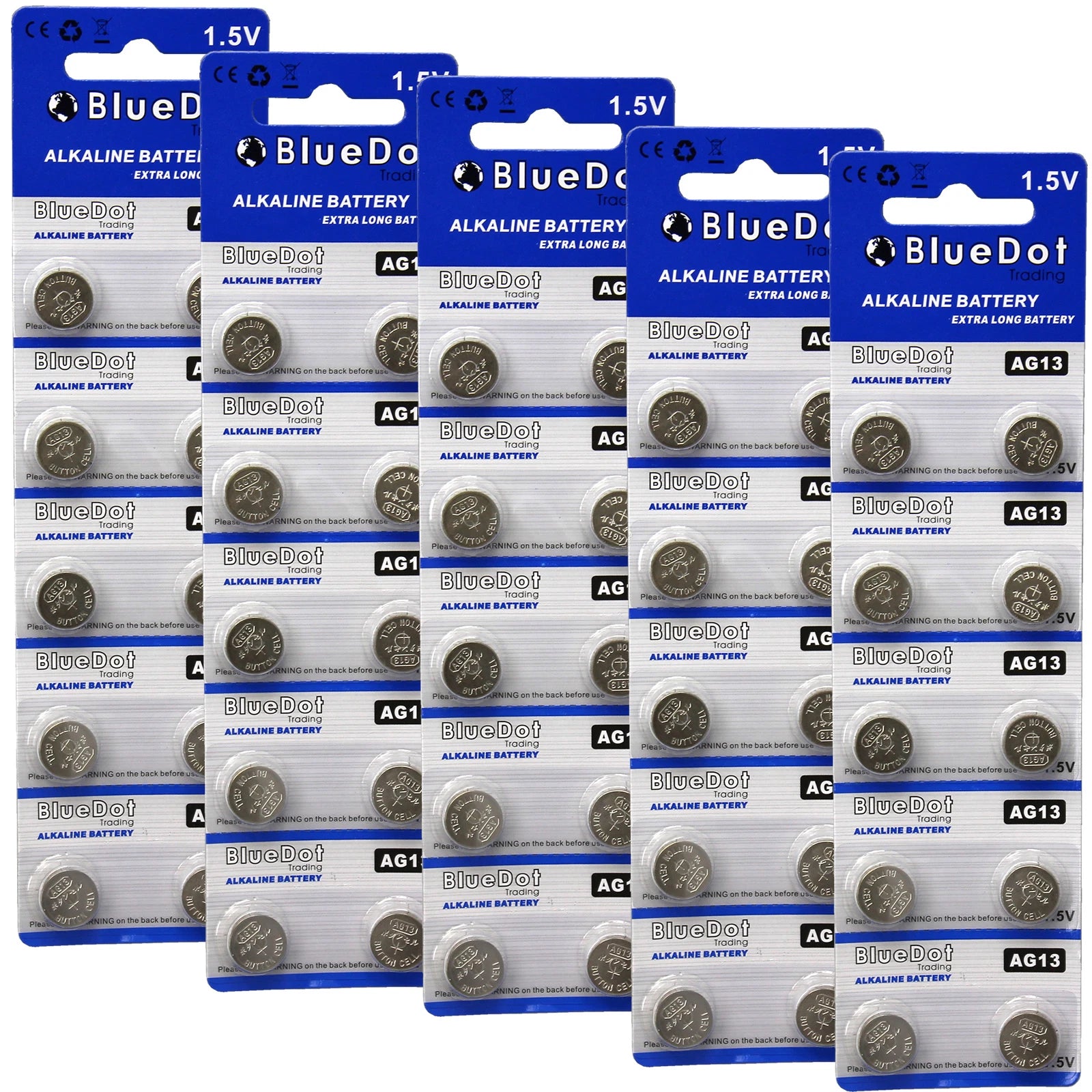 (50) LR44 AG13 357 357A A76 303 L1154 1.5 Volt Alkaline Batteries USA Shipper