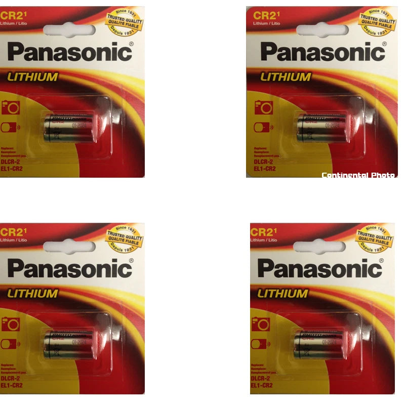 4 Panasonic CR-2 Lithium 3V CR2 CR-2PA Battery Compatible With EL-CR2 GPCR RLCR2