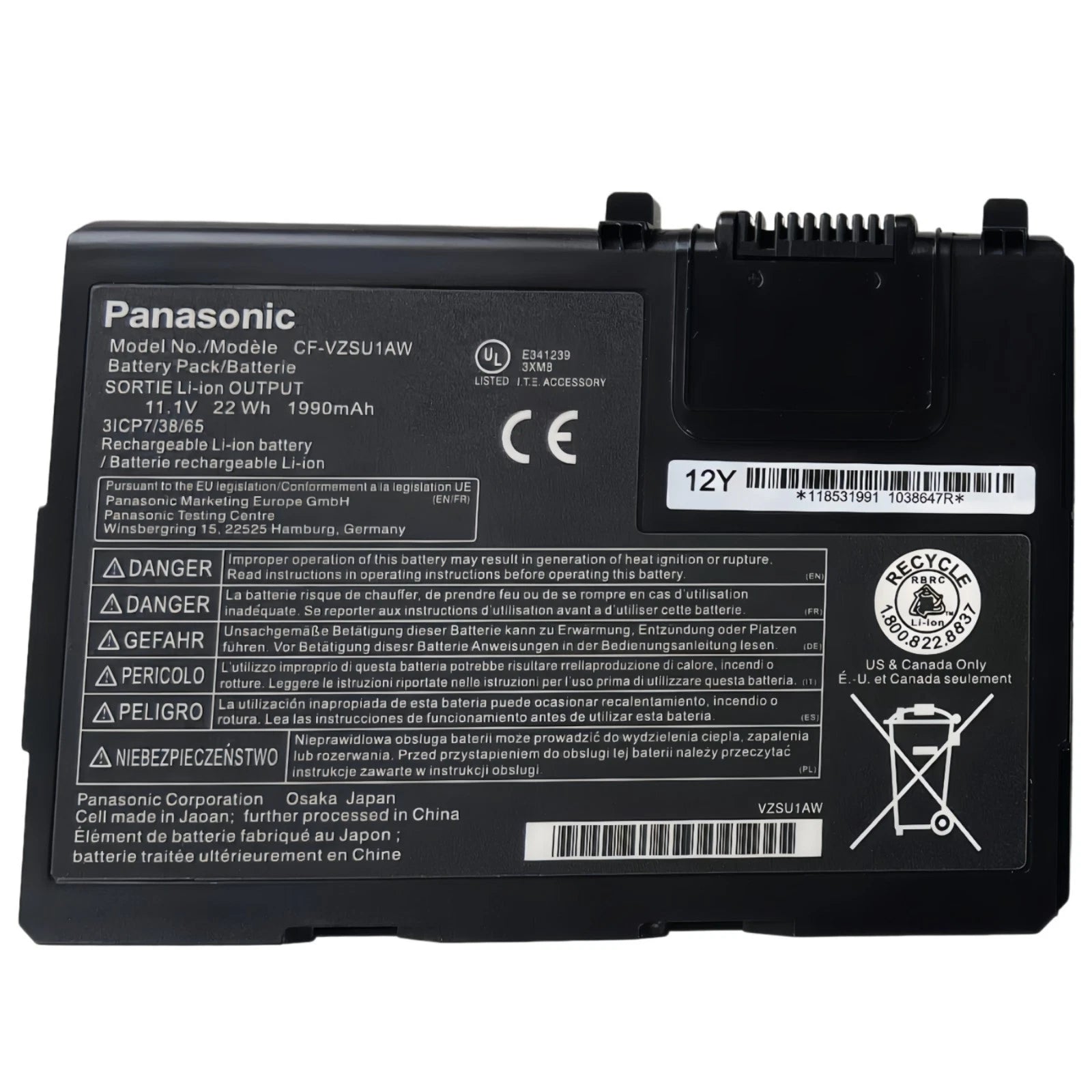 Genuine CF-VZSU1AW Battery for Panasonic Toughbook Cf-33 CF-33MK1 CF-VZSU1AR OEM