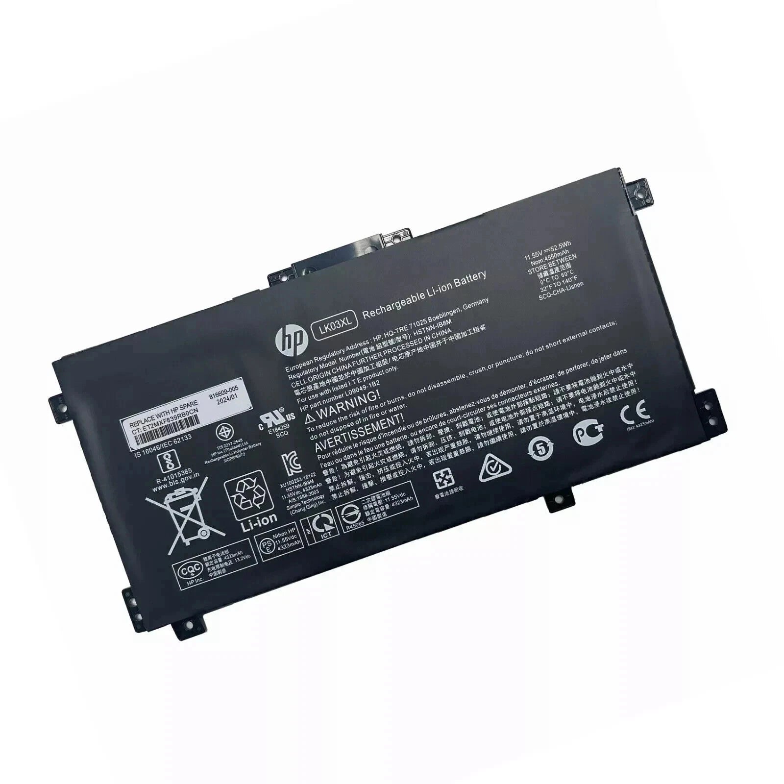 Genuine LK03XL Battery For HP ENVY X360 15-BP 15M-BQ 17M-CE 17-BW L09281-855