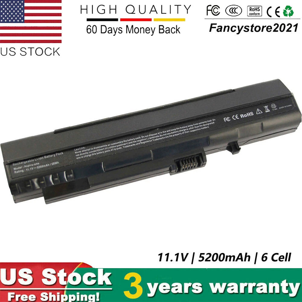 Laptop Battery for ACER ASPIRE ONE ZG5 A110 A150 D150 D250 531 UM08A52 UM08A74