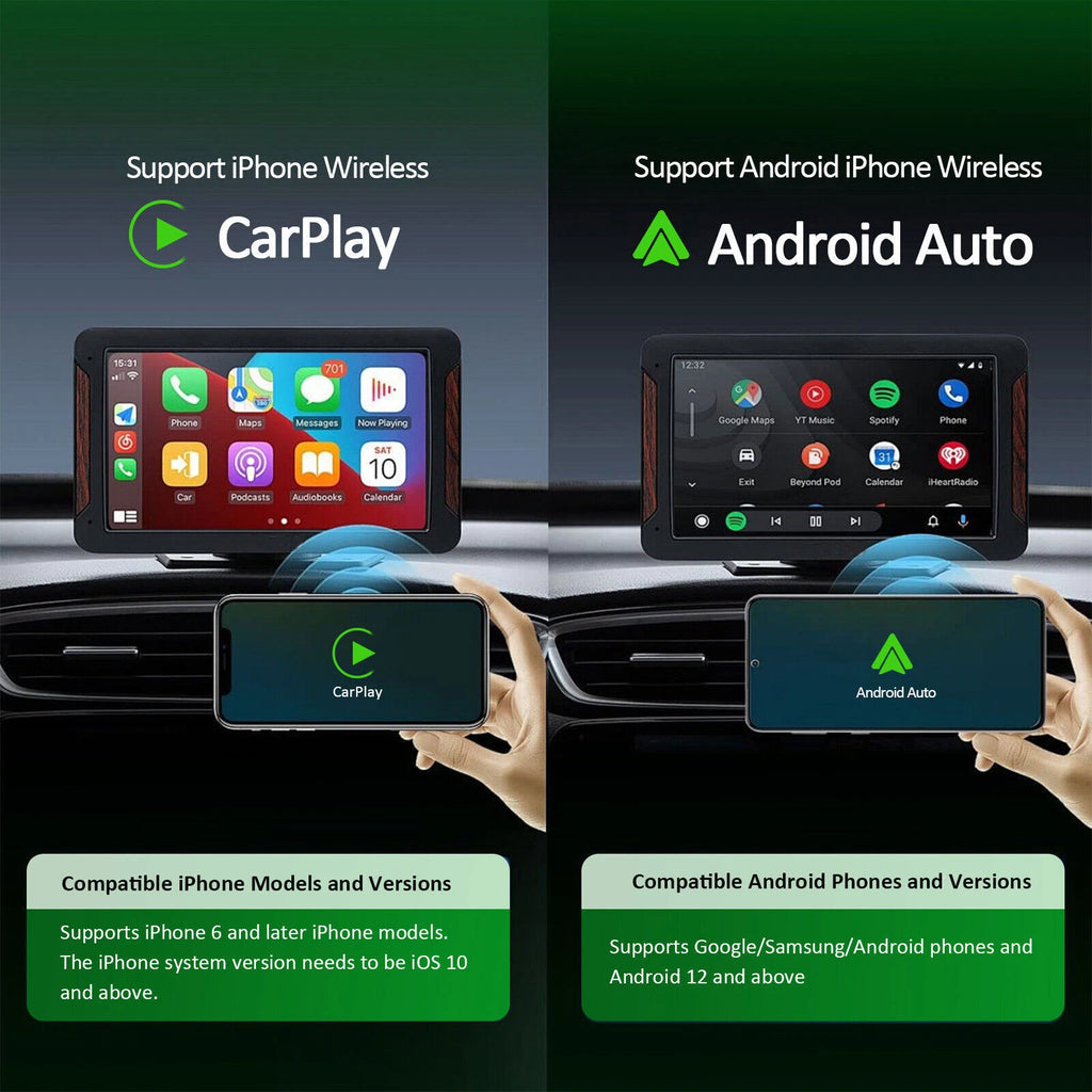 2in1 Wireless CarPlay Adapter Android Auto Car Auto Navigation Player USB Dongle