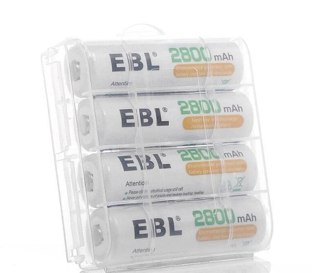 New 110~240v Smart Charger/Tester with 4 EBL AA 1.2v batteries Ni-MH 2800mAh