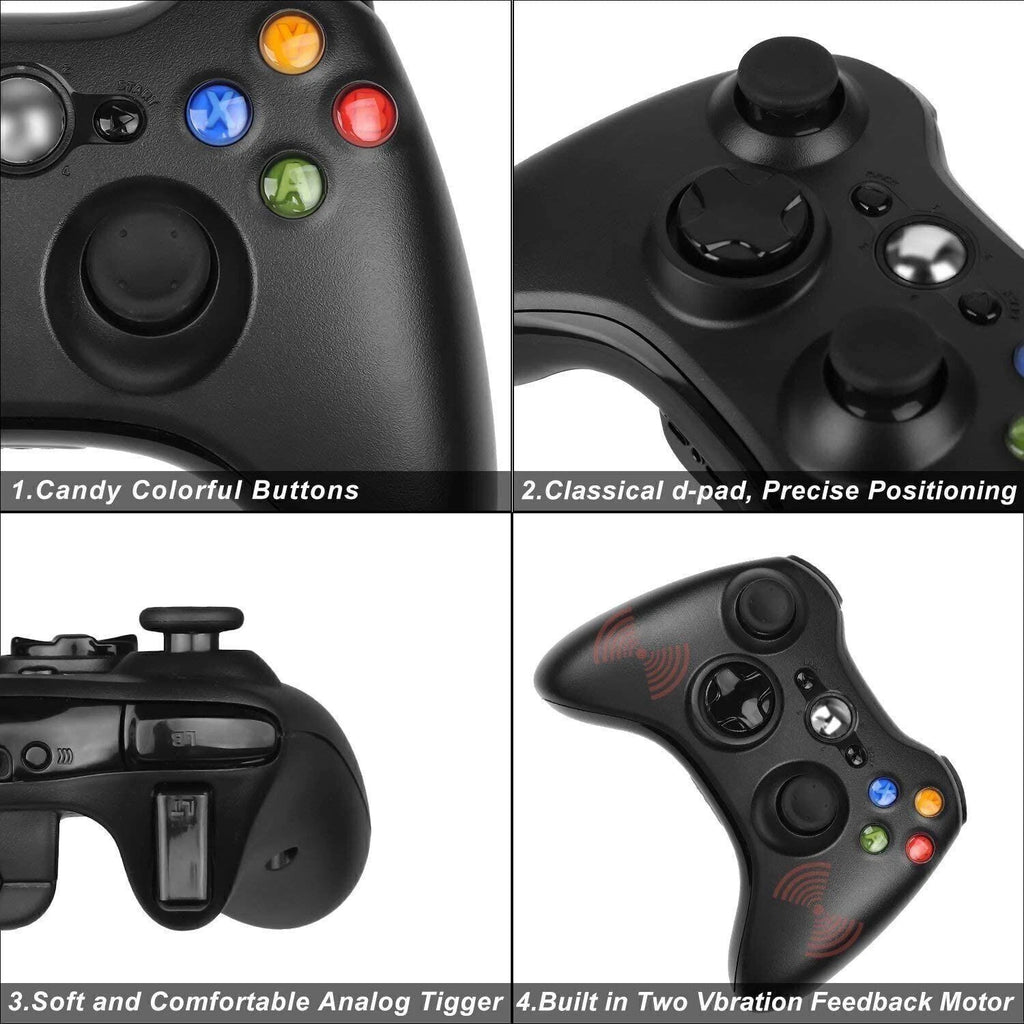 USB Wireless Game Controller Gamepad Joystick For Microsoft Xbox 360 PC Windows