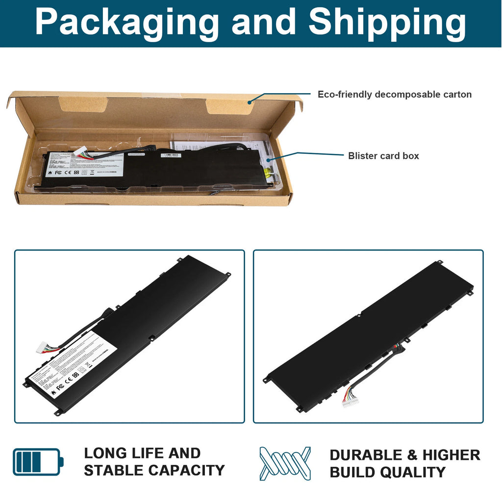 BTY-M6L Laptop Battery For MSI GS65 PS63 P65 GS75 GS60 Stealth Thin MS-16Q2
