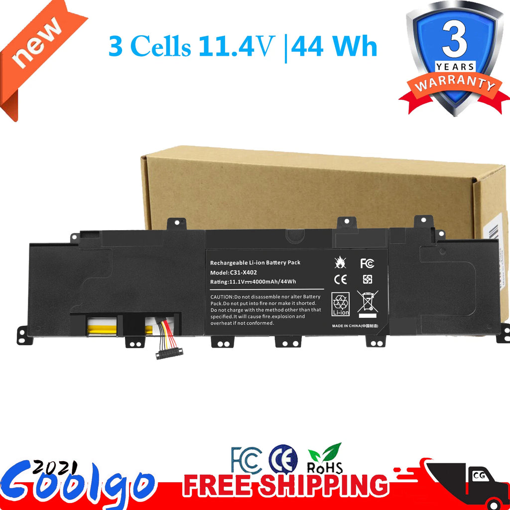 C31-X402 Battery for Asus VivoBook S300 S300C S300CA S300E S400 S400C S400E
