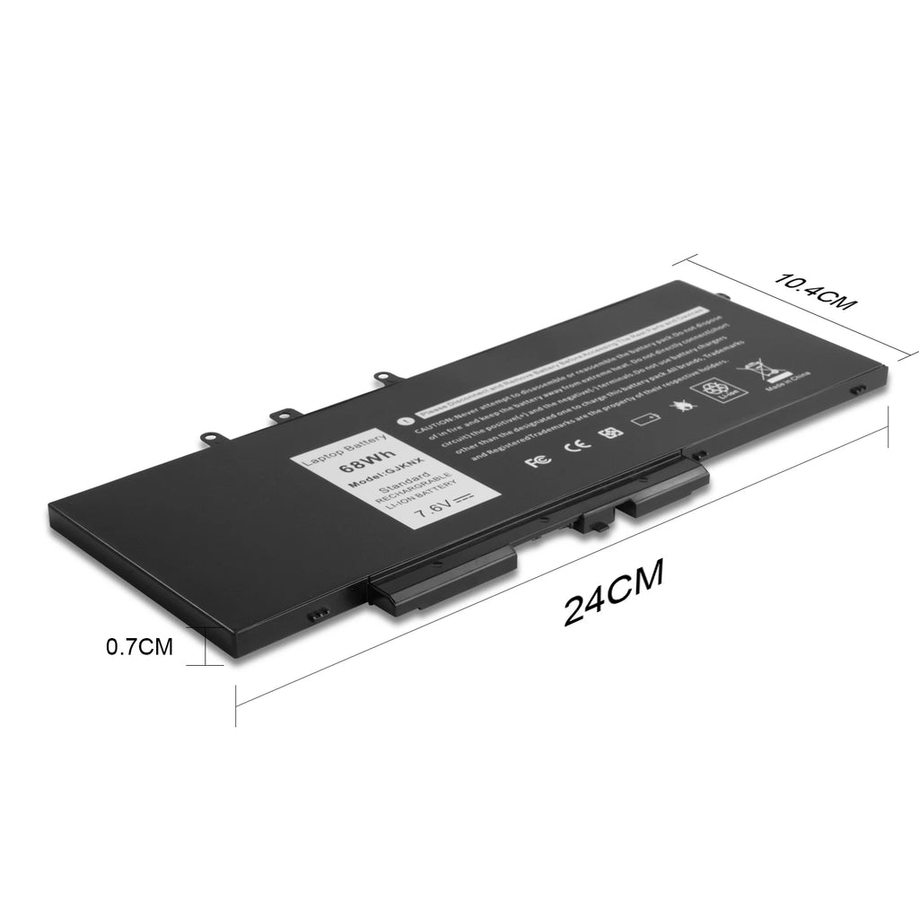 68Wh GJKNX GD1JP Laptop Battery for Dell Latitude 5480 5580 5490 5590 Series US