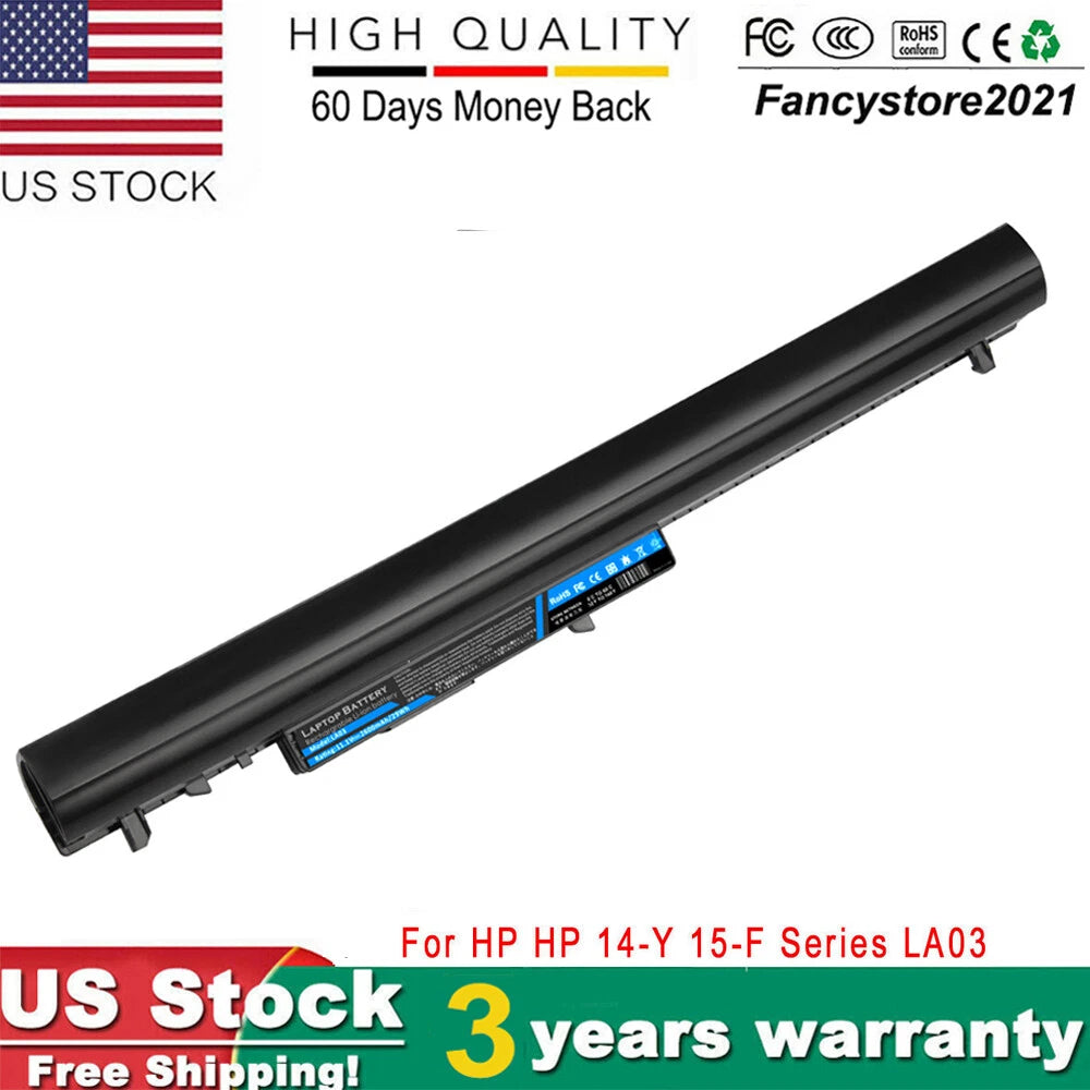 Battery for HP 15-F 14-Y Series 15-f233wm 15-1023wm 776622-001 LA03 LA03DF F