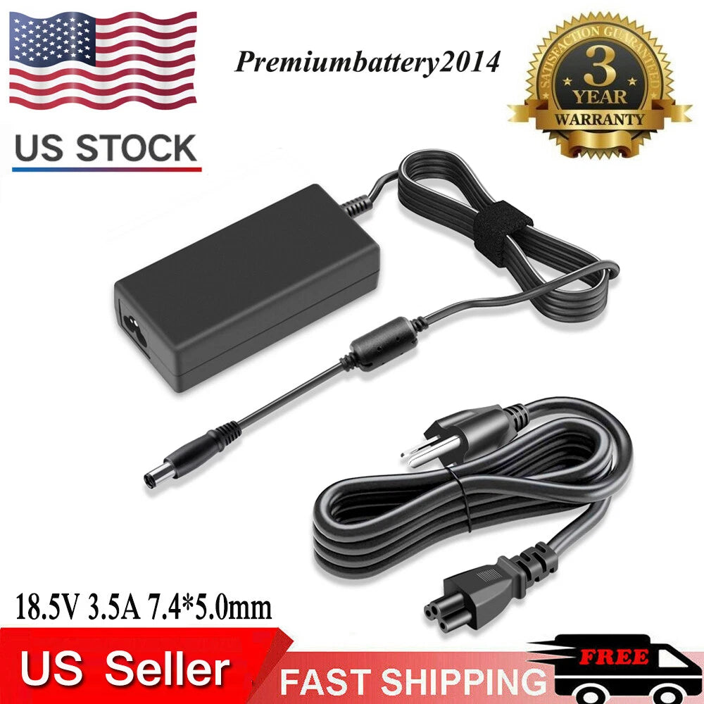 65W AC Power Charger Adapter For HP EliteBook 840-G1 840-G2, 850-G1 850-G2 US