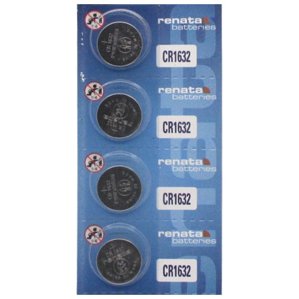 Renata CR1632 Lithium 3v Batteries (1 Pack of 4)