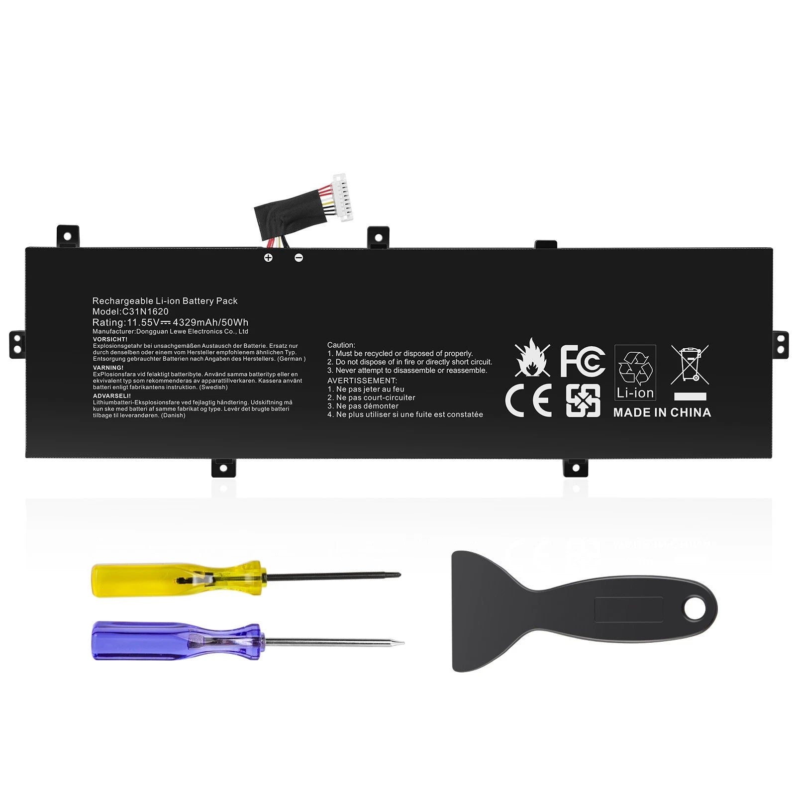 C31N1620 Battery For ASUS Zenbook UX430 UX430UQ U4100UQ C3iNi62O C31P0J1 Series