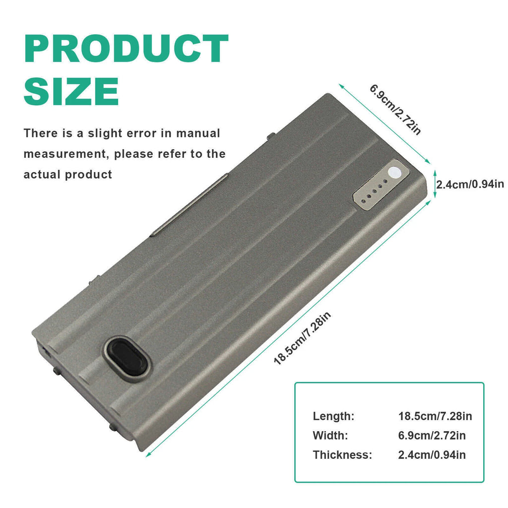 D620 Battery for Dell Latitude D630 D631 D640 M2300 TYPE PC764 TC030 58Wh