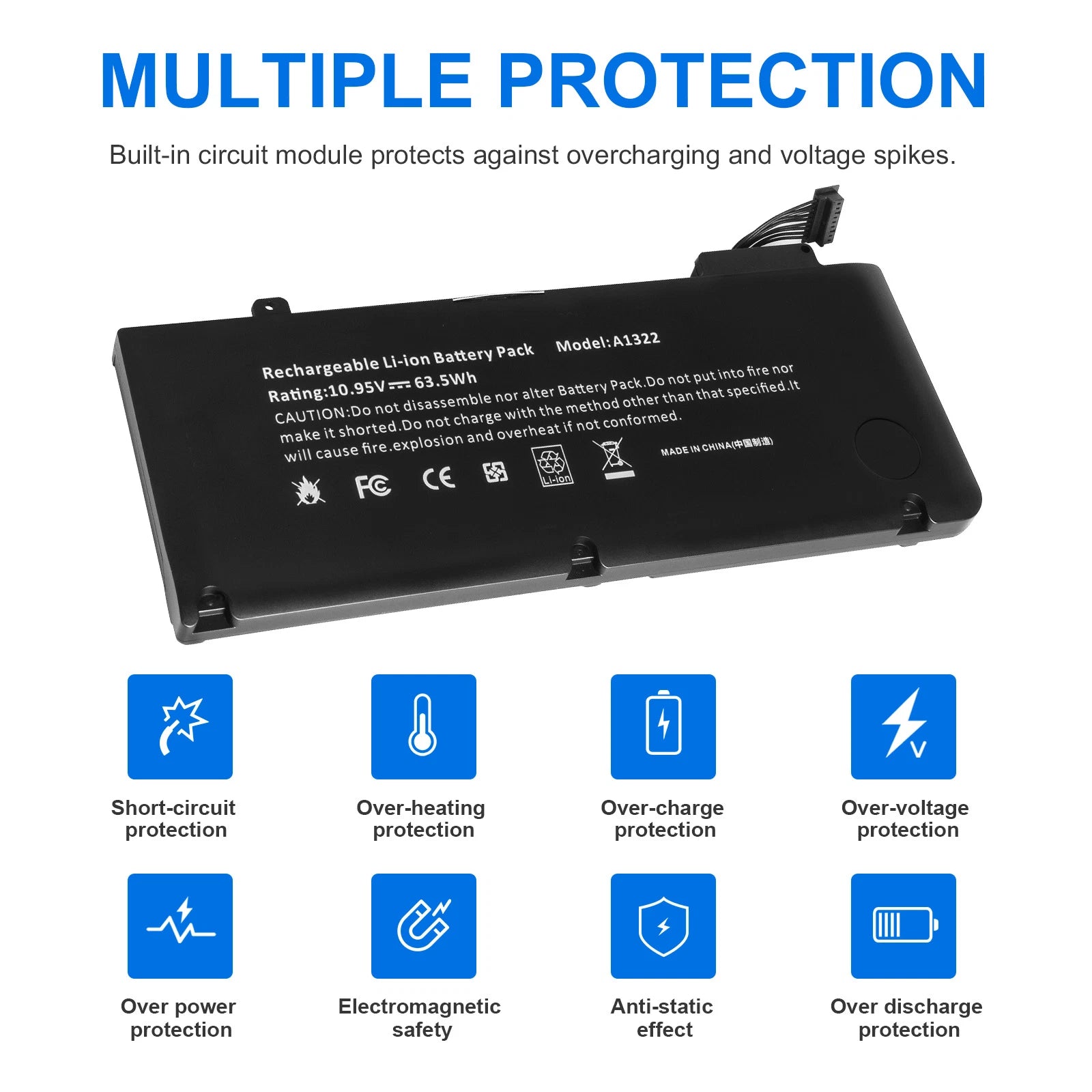 A1322 Battery for Apple MacBook Pro 13 A1278 A1322 Mid 2009 2010 2011 2012