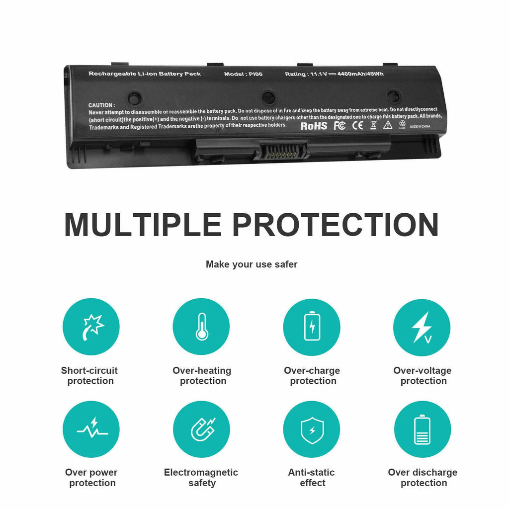 710416-001 P106 710417-001 PI06 Laptop Battery for HP Envy 15 15T 17 Notebook US
