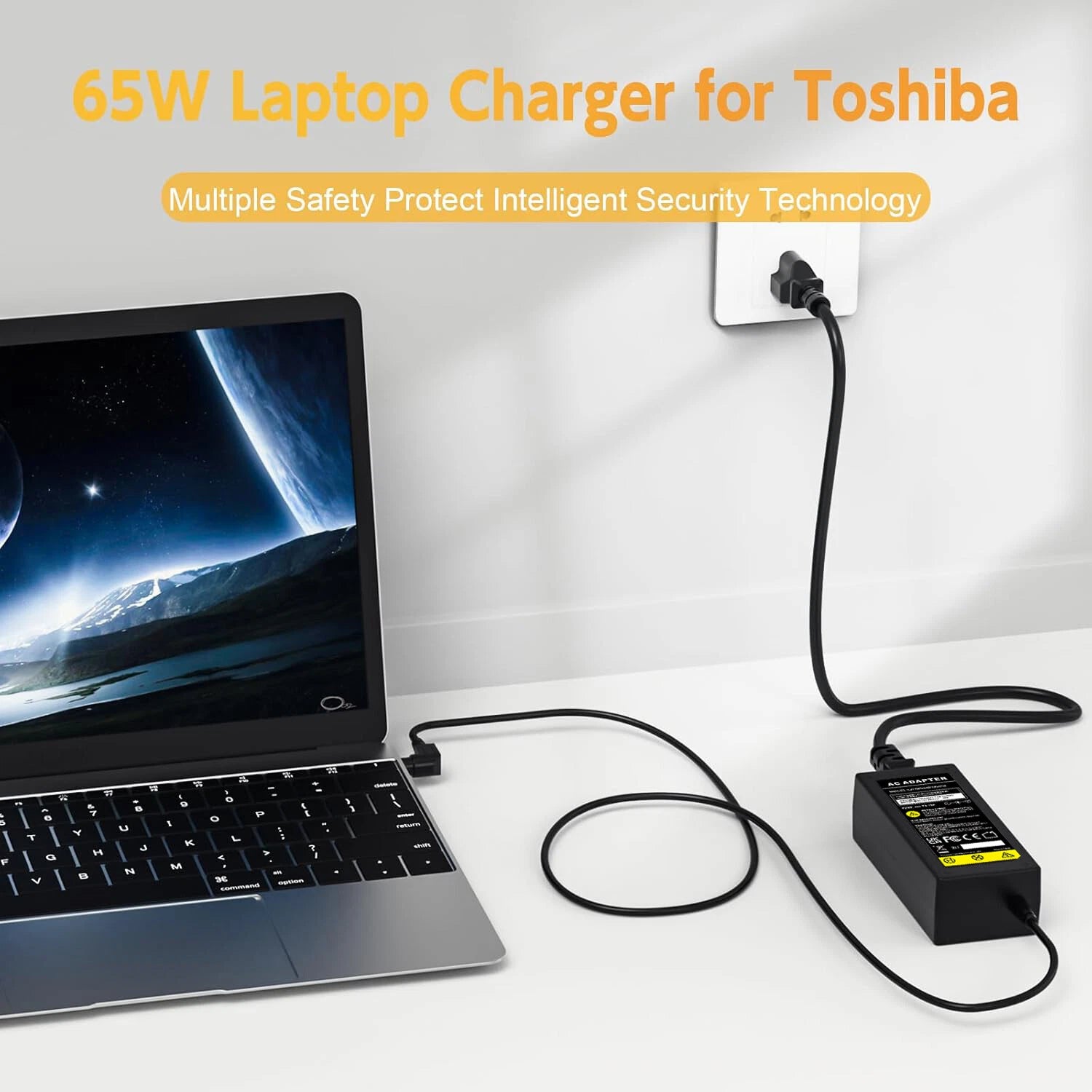 65W For Toshiba Satellite Series AC Adapter Charger PA3714U-1ACA PA5178U-1ACA US