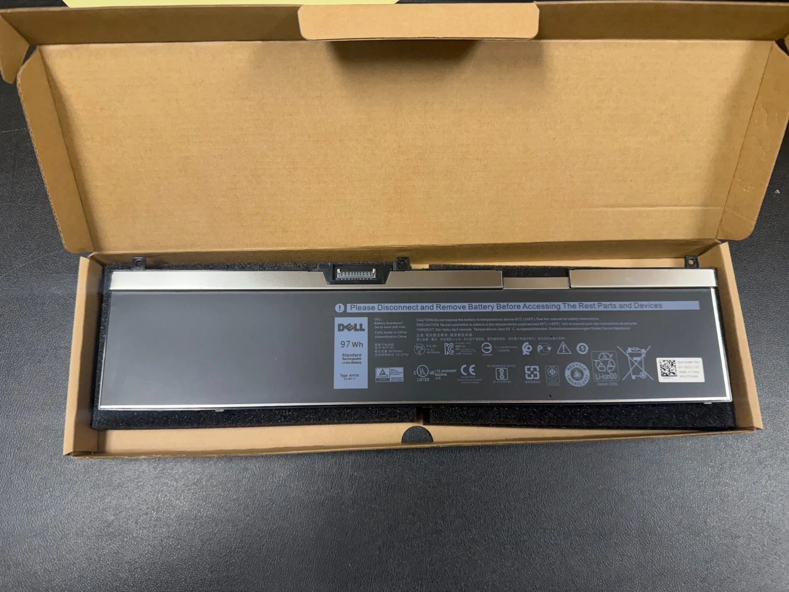 Genuine 97Wh NYFJH Battery Precision 7330 7530 7540 7730 7740 P74F P34E Series
