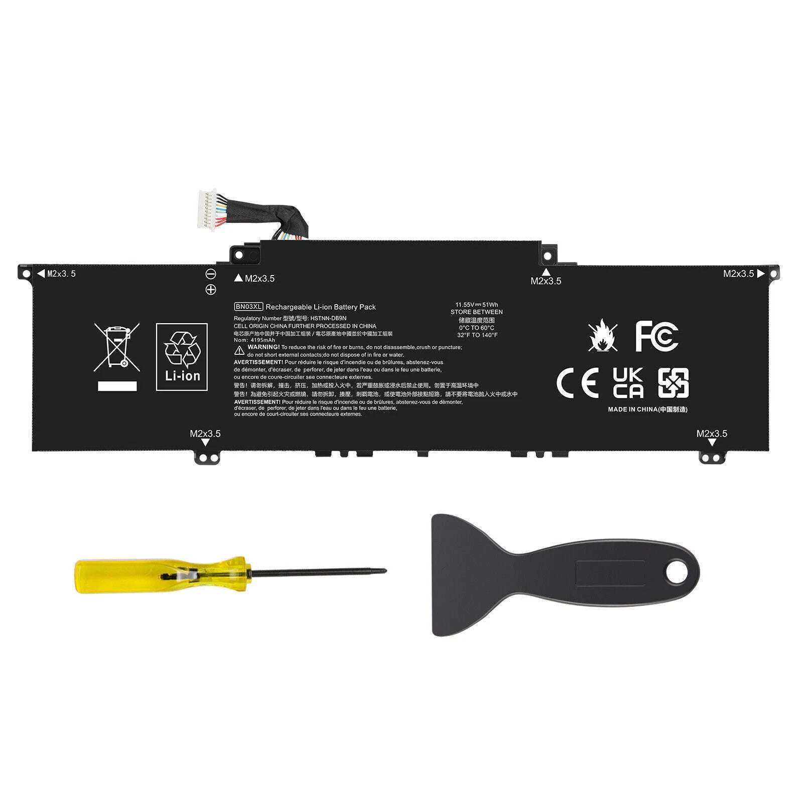 New For HP Envy x360 BN03XL 11.55V 51Wh Laptop Battery L77034-005 L76965-2C1