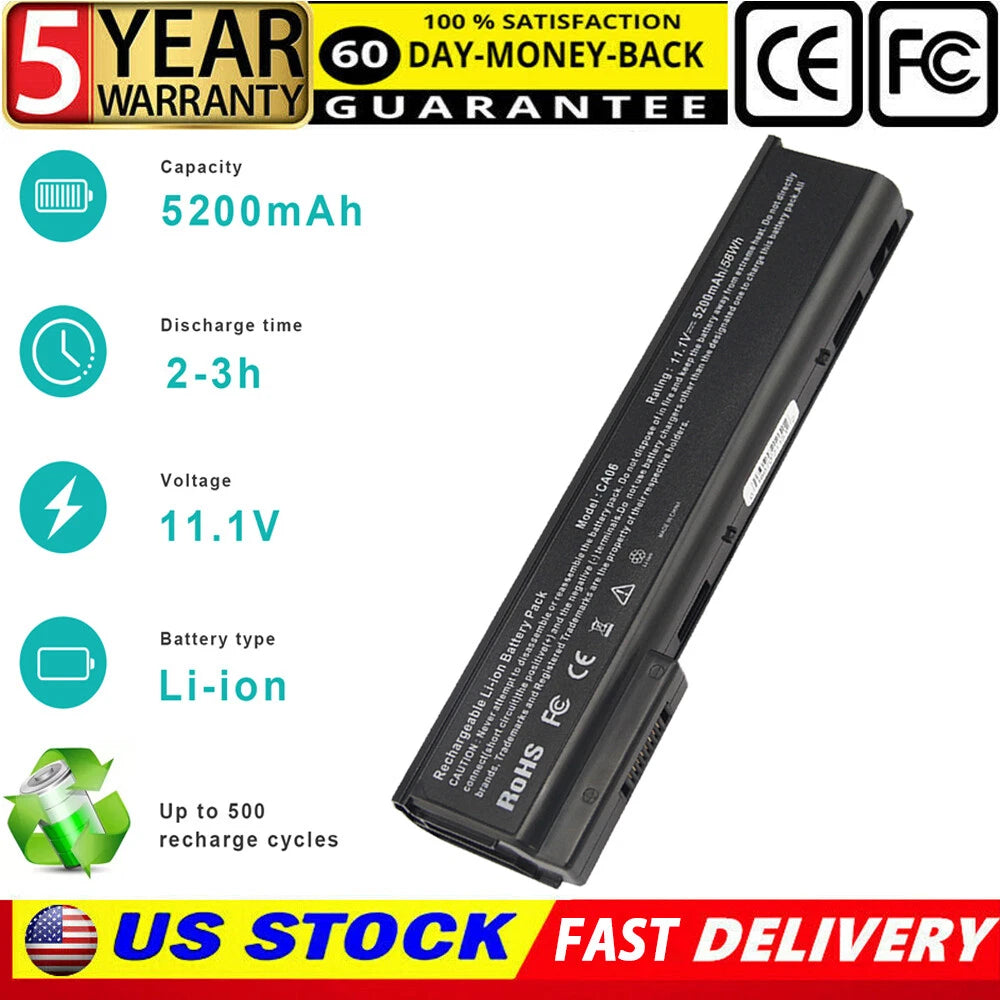New CA06 Battery for HP ProBook 640 G1 645 G0 655 650 CA09 HSTNN-DB4Y 718756-001