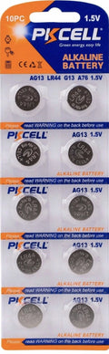LR44 PKCELL AG13 (10 piece) LR44 PKCELL A76 L1154 AG13 357 New Alkaline Battery