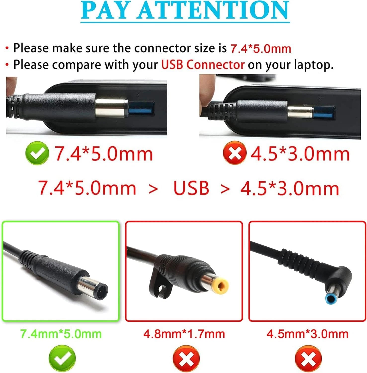 65W 18.5V 3.5A AC Adapter Charger For HP Pavilion G4 G6 G7 Series Power Supply