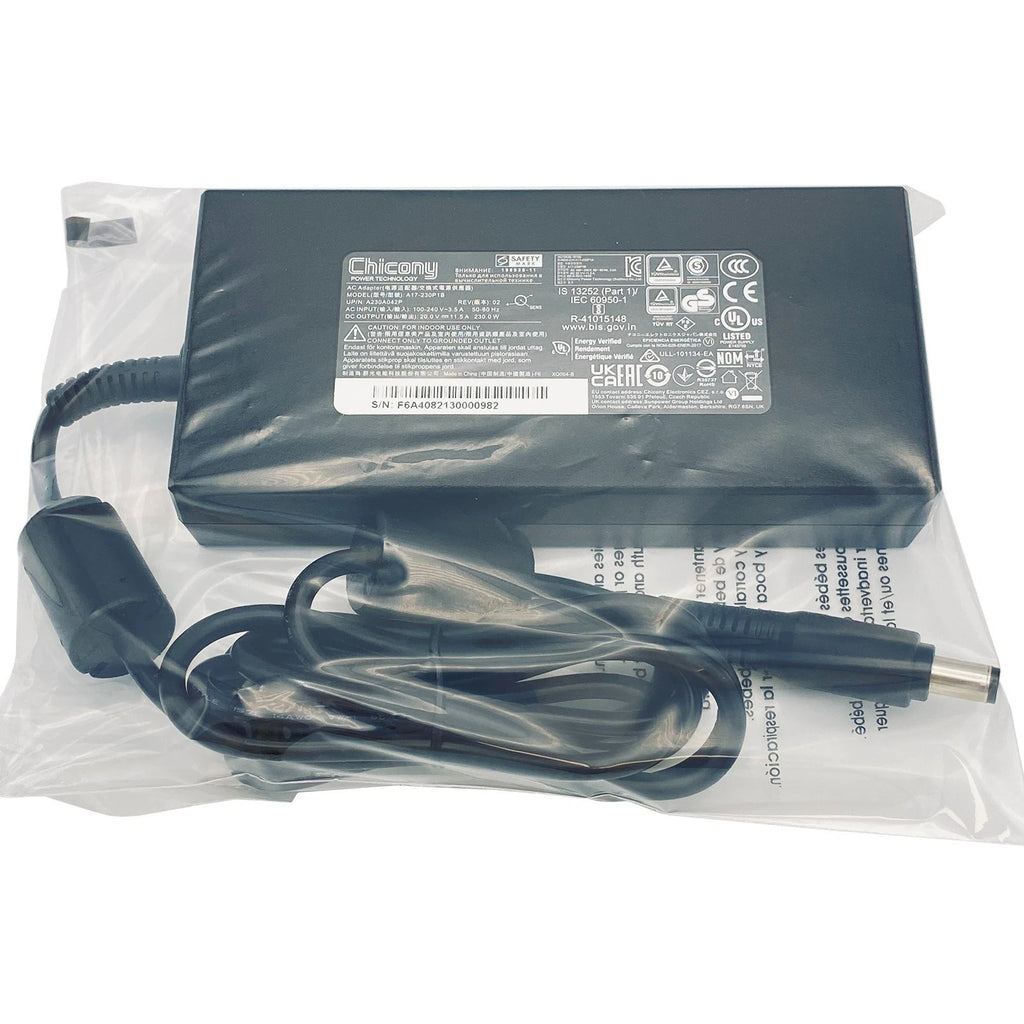 NEW Genuine 230W Chicony AC Adapter A17-230P1B Power Supply 20V 11.5A Charger