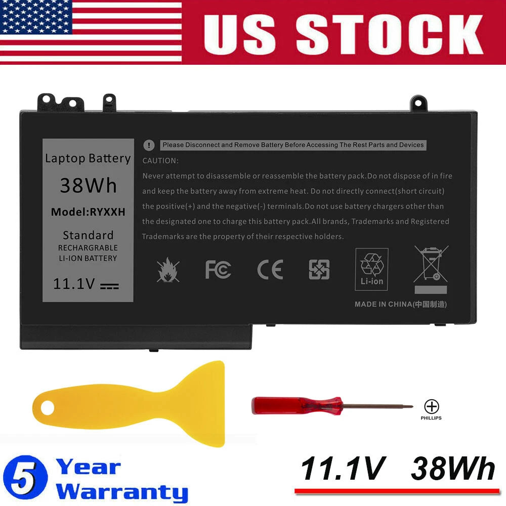 RYXXH 38Wh Battery For Dell Latitude E5250 E3150 E3550 E5450 E5550 3150 3160