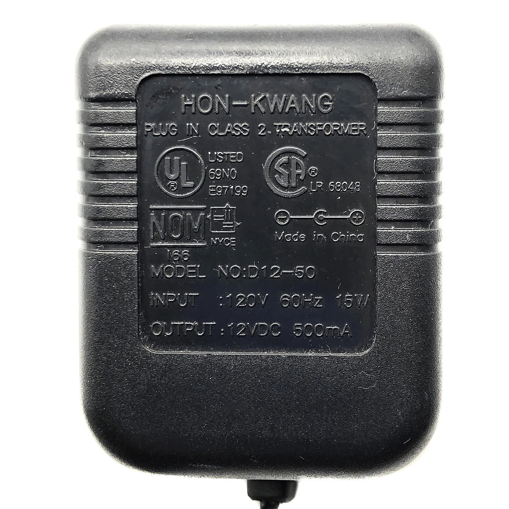 Open Box Genuine Hon-Kwang AC Adapter D12-50 Class 2 Transformer 12V 500mA
