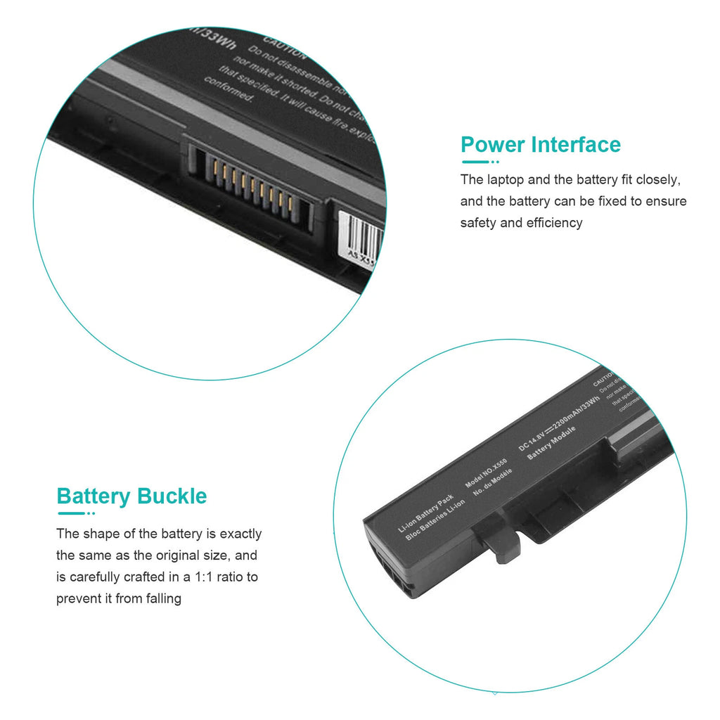 Battery For Asus X550L A41-X550 A41-X550A X550 X550B X550C X550V X552 X452 P450