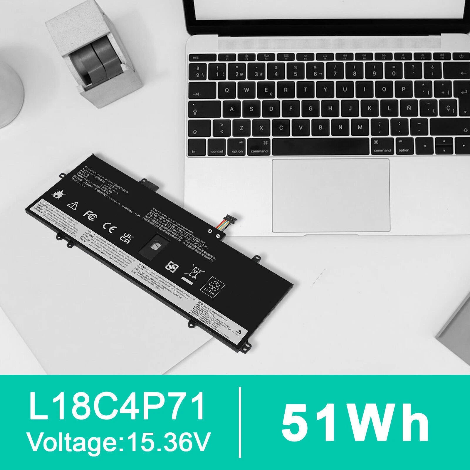 5B10W13931 for LENOVO THINKPAD X1 CARBON G7 G8 X1 Yoga 4th 5th BATTERY L18C4P71