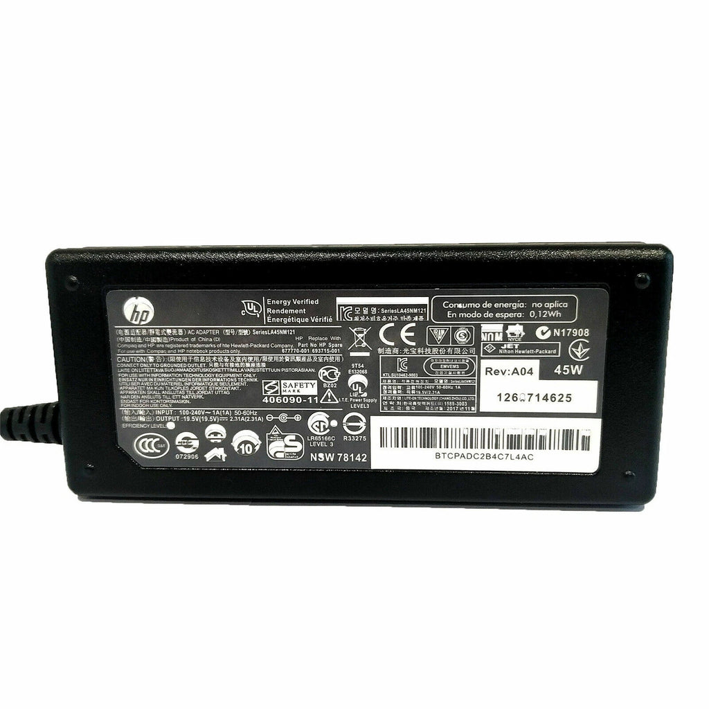 45W 19.5V 2.31A AC Adapter for HP Chromebook Envy 741727-001/740015-003 /OEM