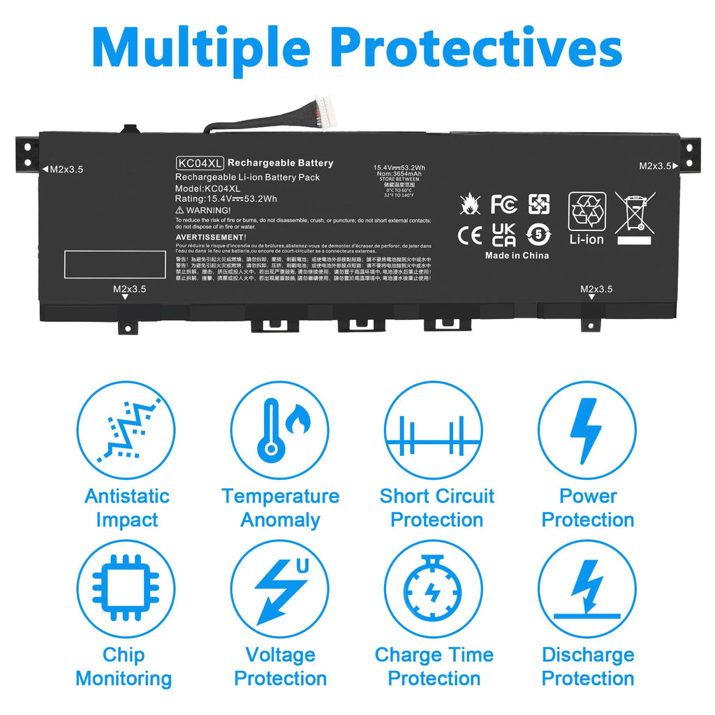 KC04XL Battery for HP Envy X360 13-AG 13M-AQ 13-AH 13-AR0000AU HSTNN-DB8P