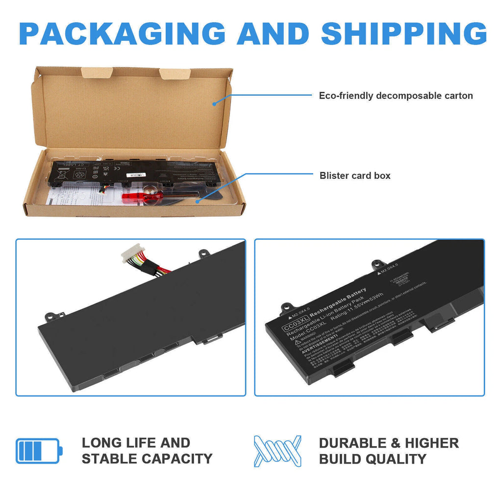 ?CC03XL Battery For HP EliteBook 830 835 840 G7 G8 ZBook Firefly 14 G7 G8 Series