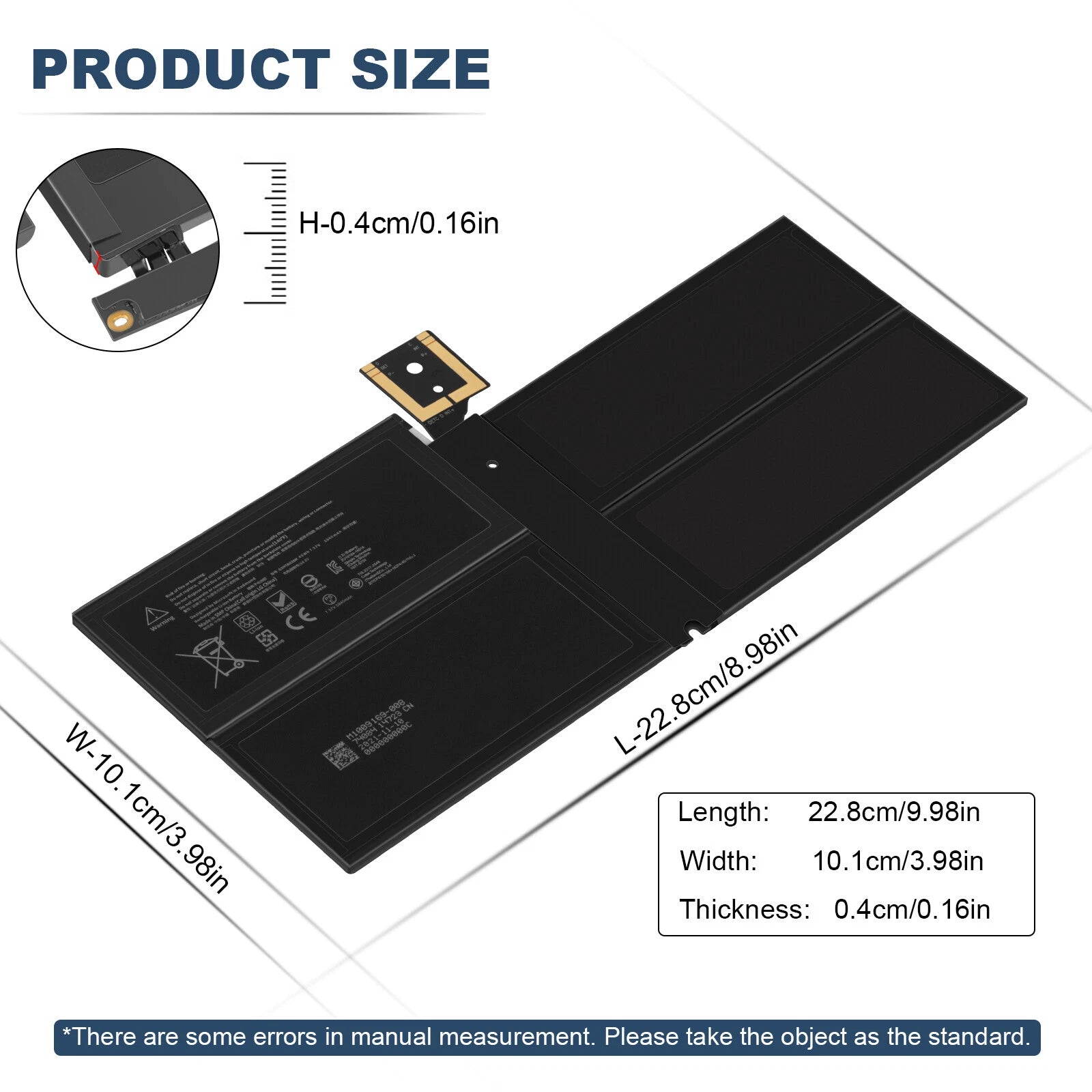 DYNM02 G3HTA038H Battery for Microsoft Surface Pro 5 1796 Pro 6 1807 /Stylus Pen
