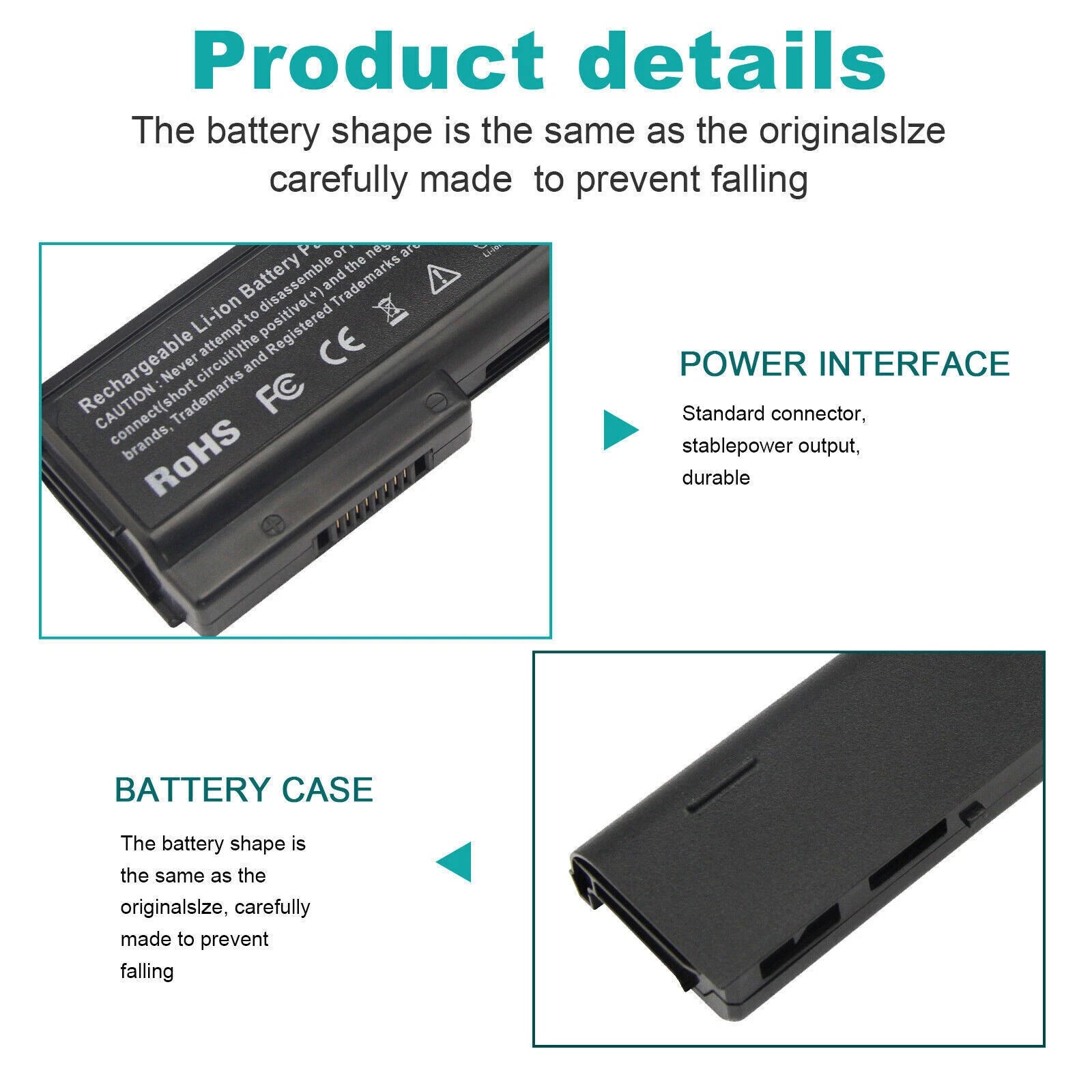 Replacement CA06 CA06XL Battery for HP ProBook 640 645 650 655 G0 G1 718755-001