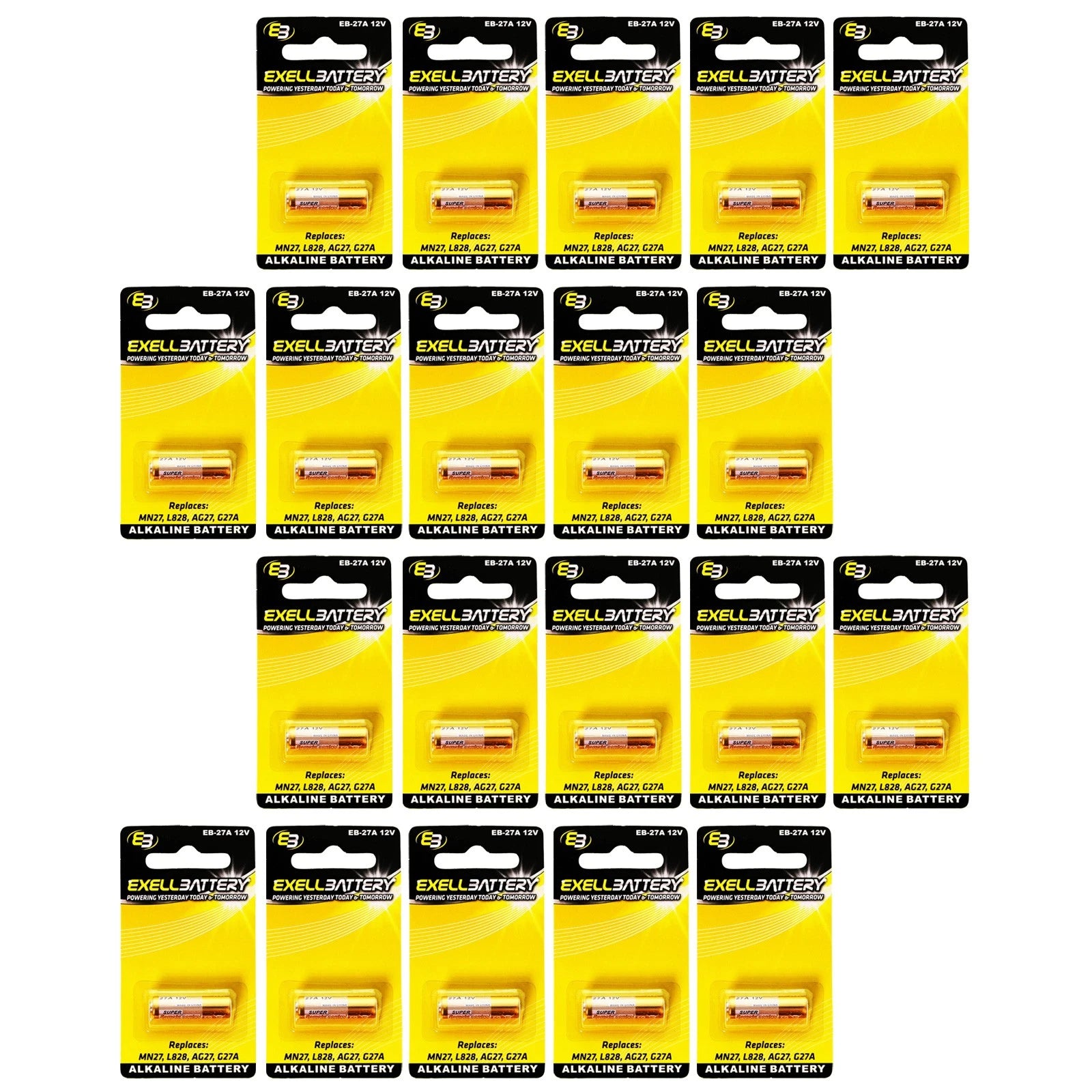 20x Alkaline 12V Battery Fits Tecmania 433MHZ Universal Garage Gate Remote