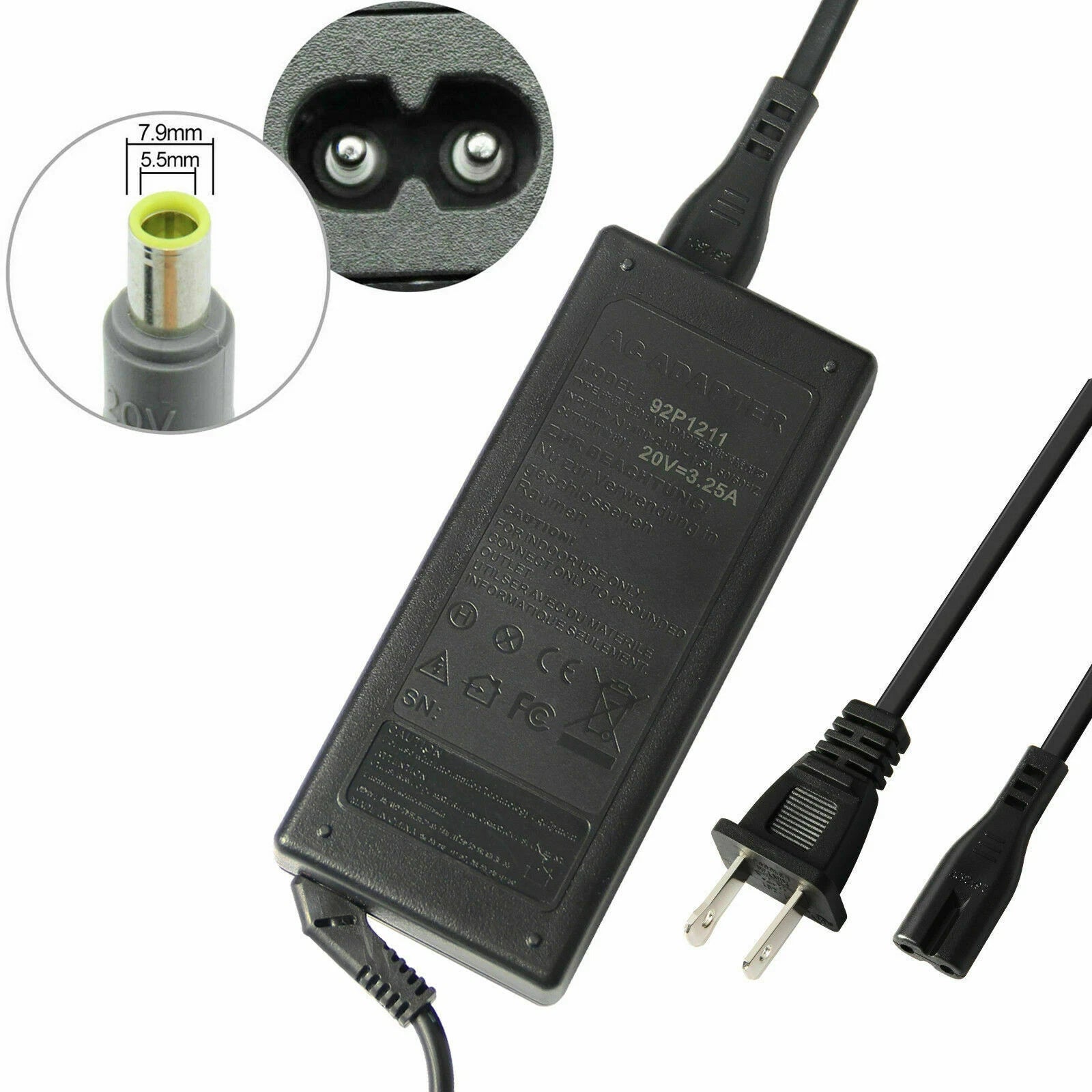 65W Adapter Charger for Lenovo Thinkpad T400 T410 T420 T420S T430 T60 X130e X60