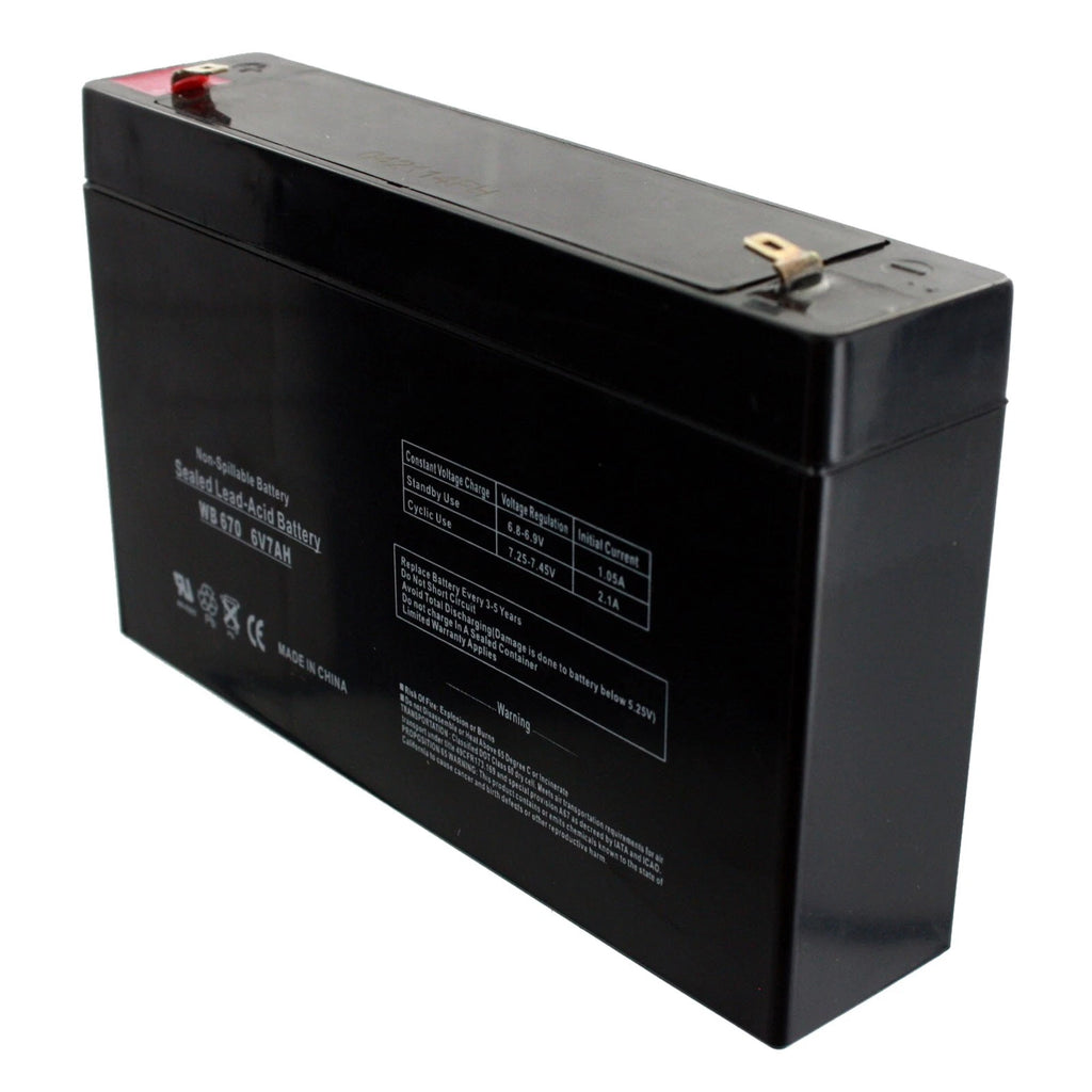 Exell Battery - 6v-7ah UPS Battery for Dual Lite ML5S12V