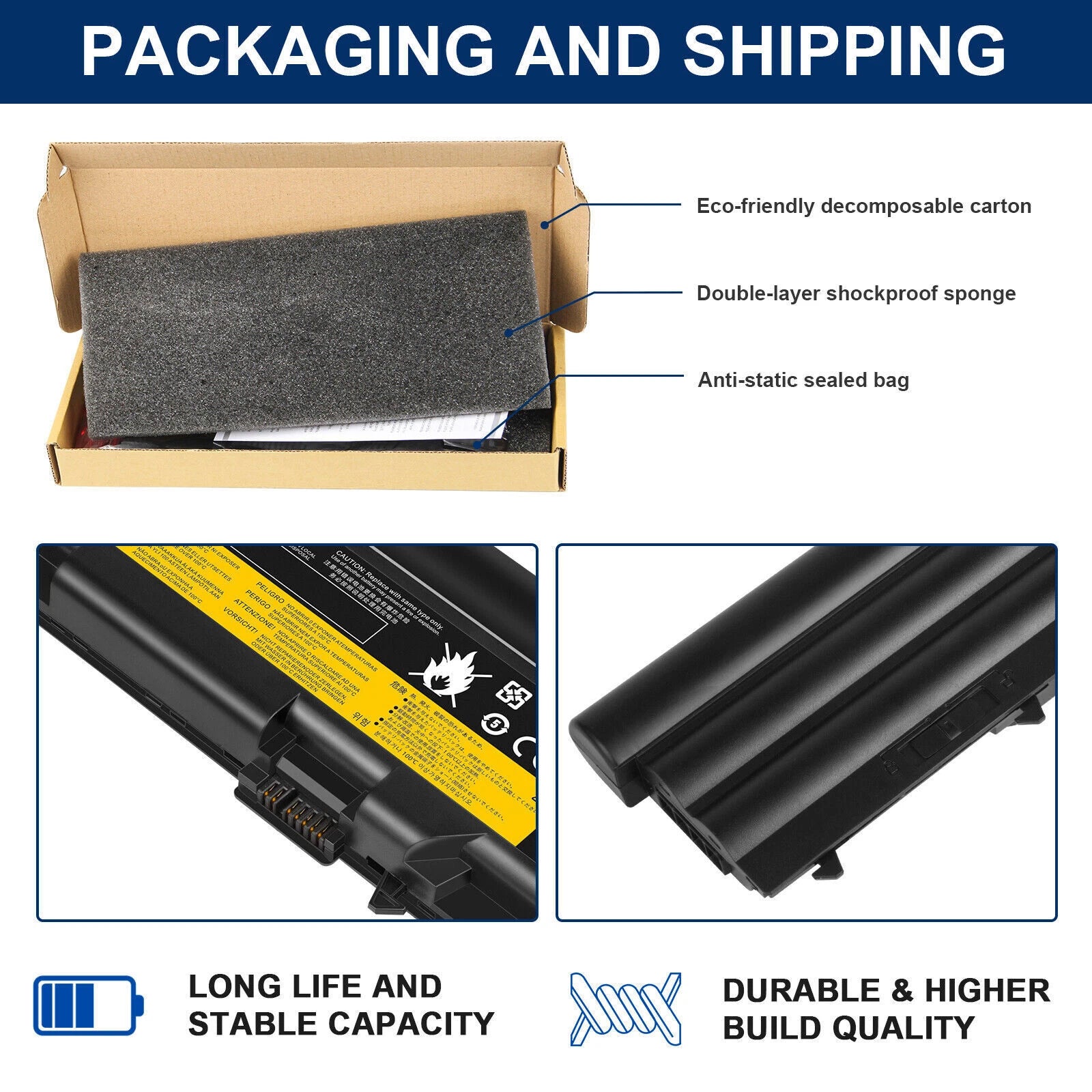 Battery for Lenovo Thinkpad T410 T420 T510 T520 SL410 SL510 Power Supply 7800mAh
