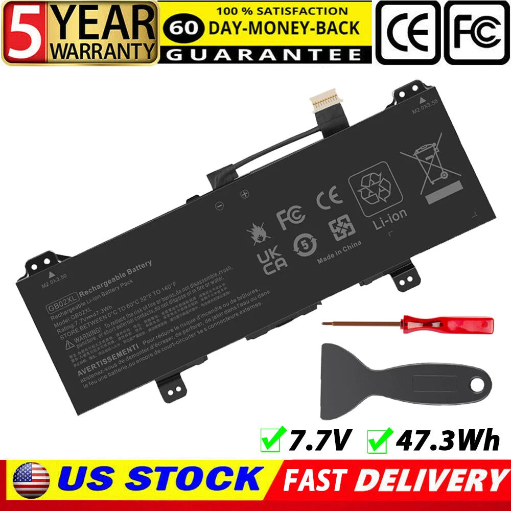 For HP Chromebook X360 14"14B-CA0013DX Battery 7.7V 6000mAh GB02XL L42583-002