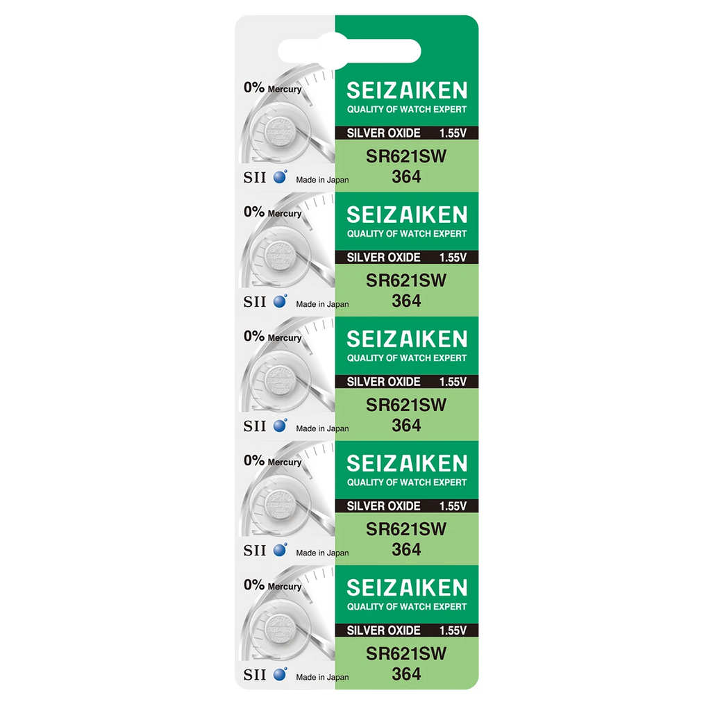 Seizaiken 379 SR521SW 1.55V 0%Hg Silver Oxide Watch Battery