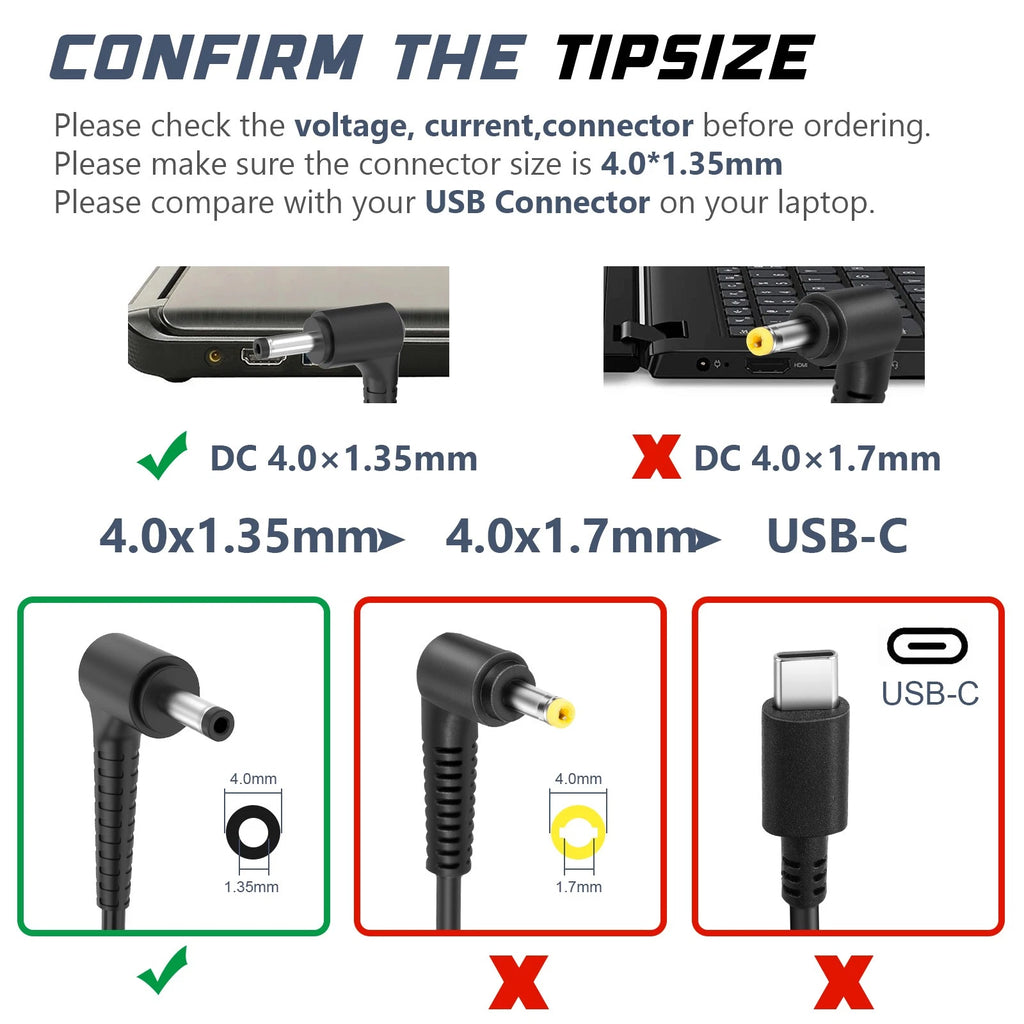 For ASUS 19V 2.37A 45W AC Adapter Charger Power Supply For AD883J20 X540S 4.0 mm