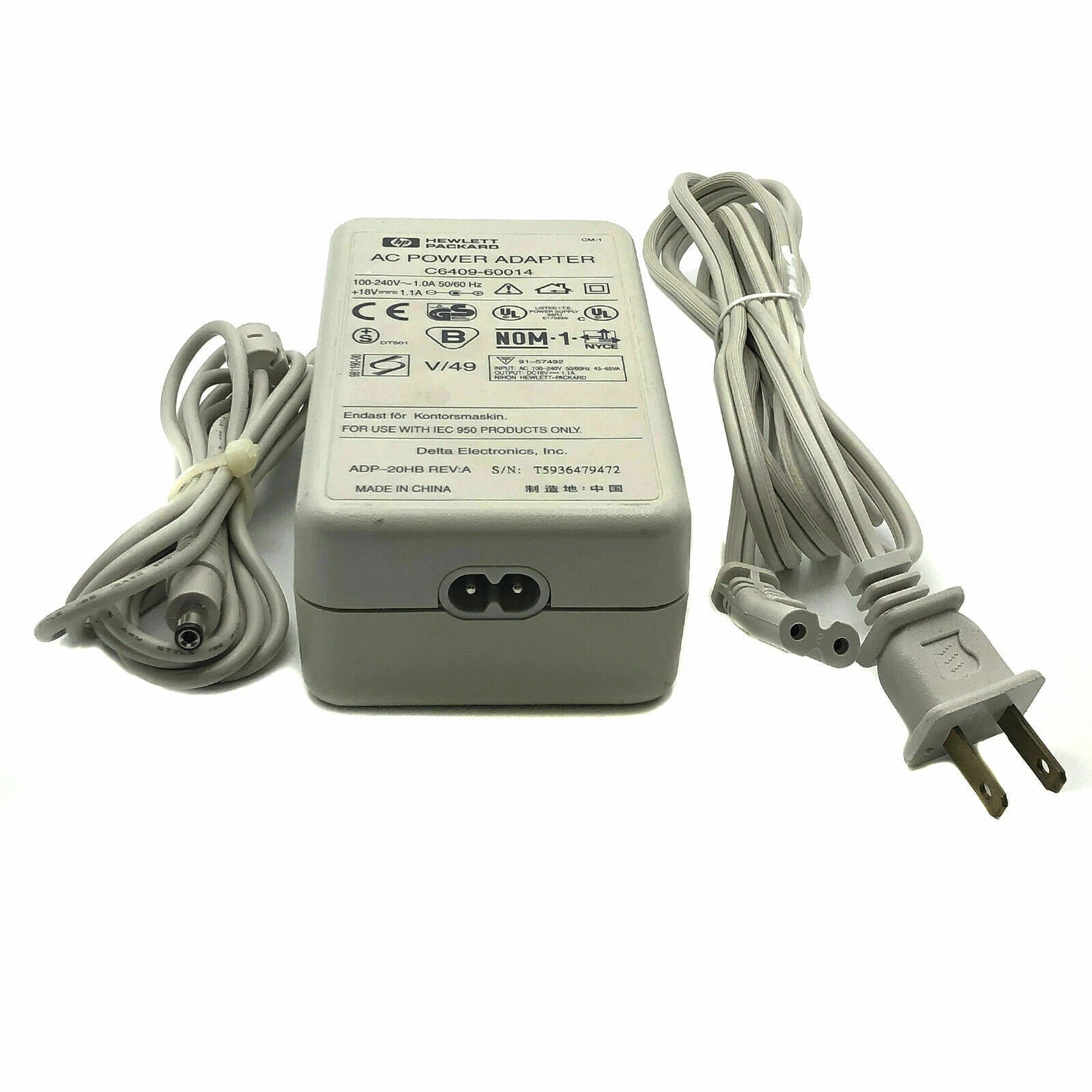 Open Box Genuine HP Adapter for DeskJet Printer 825C 830C 832C 840C 841C 842C
